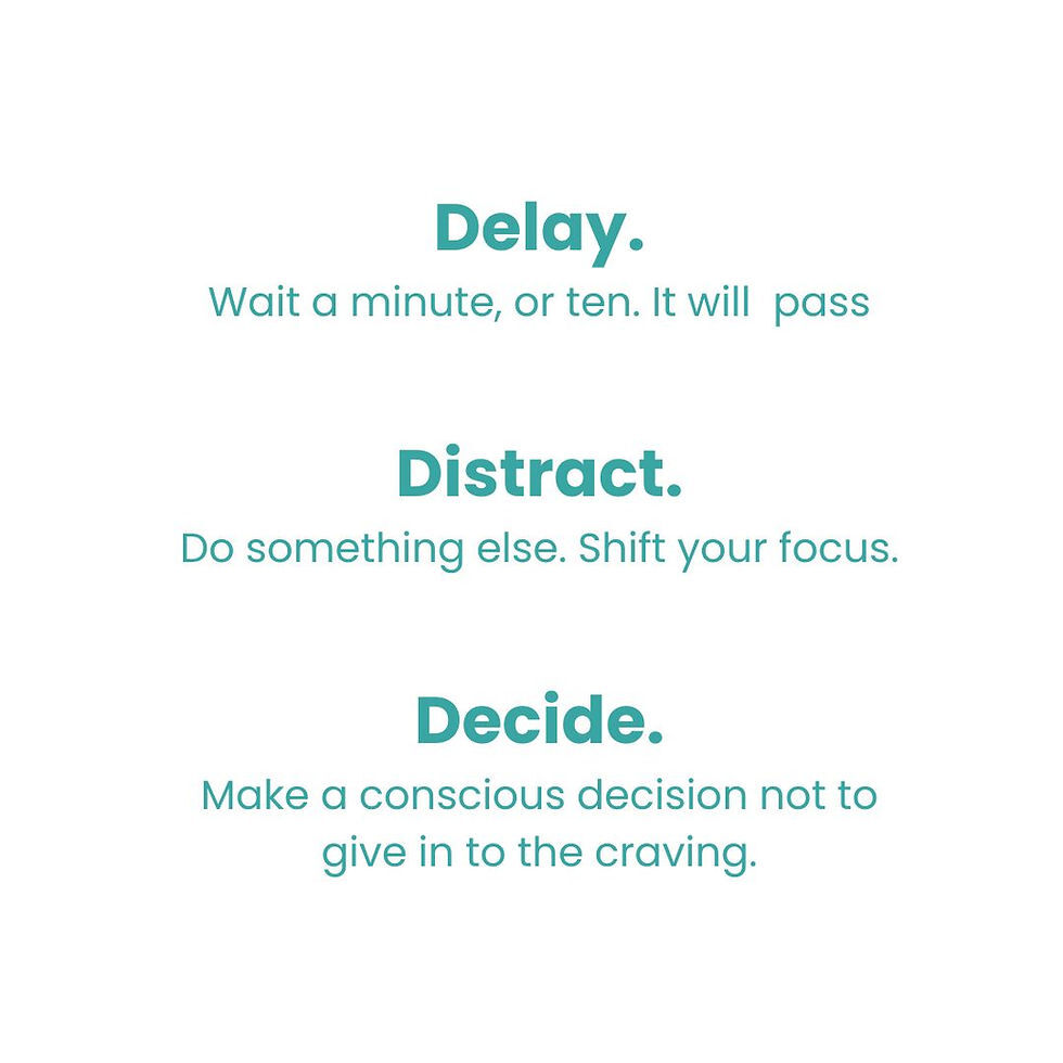 The 3Ds Approach to Kicking Cravings