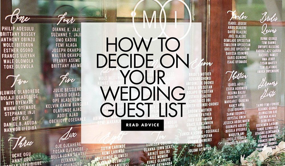 Guilt-free guideline to trim your wedding guest list | Truelove Guilt-free guideline to trim your wedding guest list | Truelove