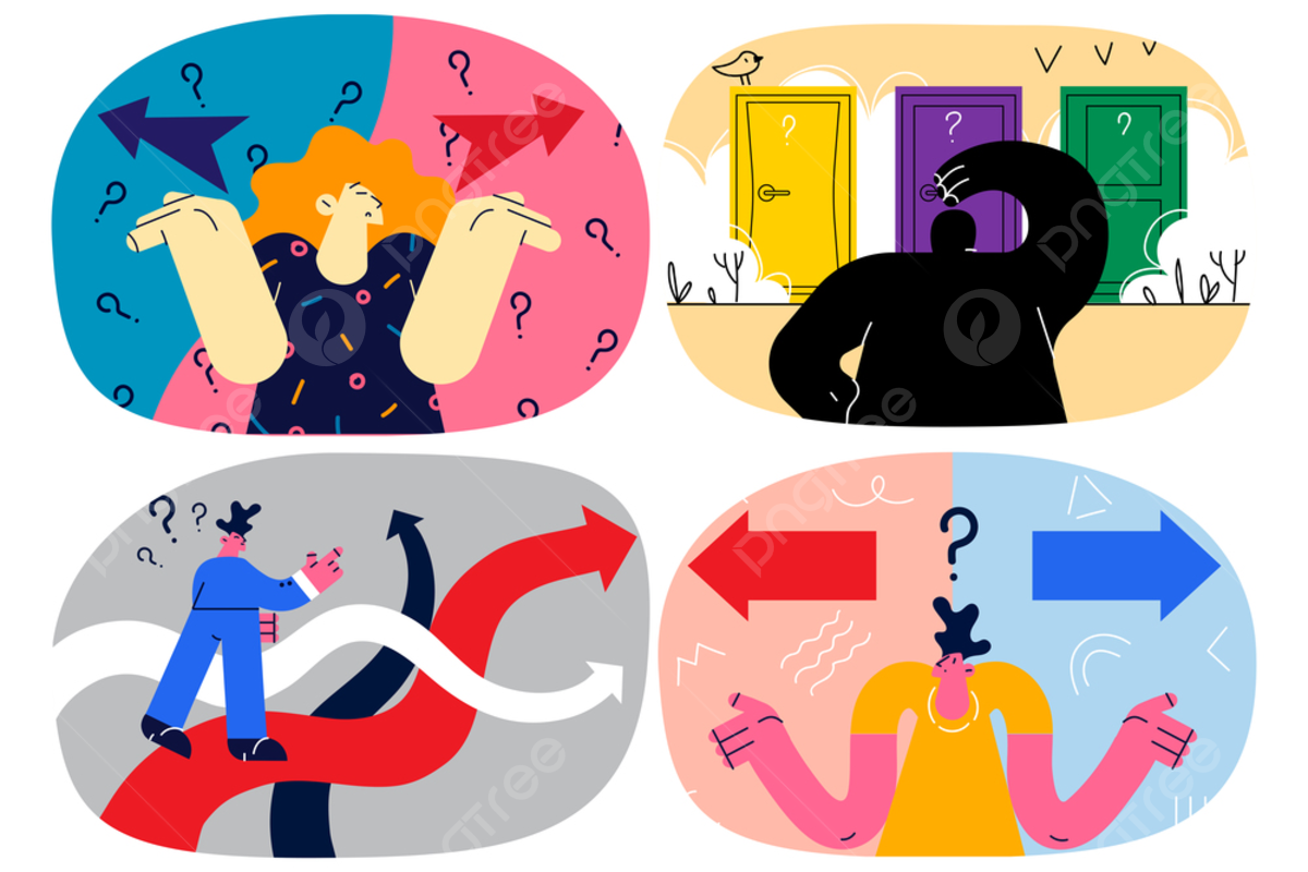 Unsure People Feel Confused Choose Decide Stressed Making Solution Or ... Unsure People Feel Confused Choose Decide Stressed Making Solution Or ...